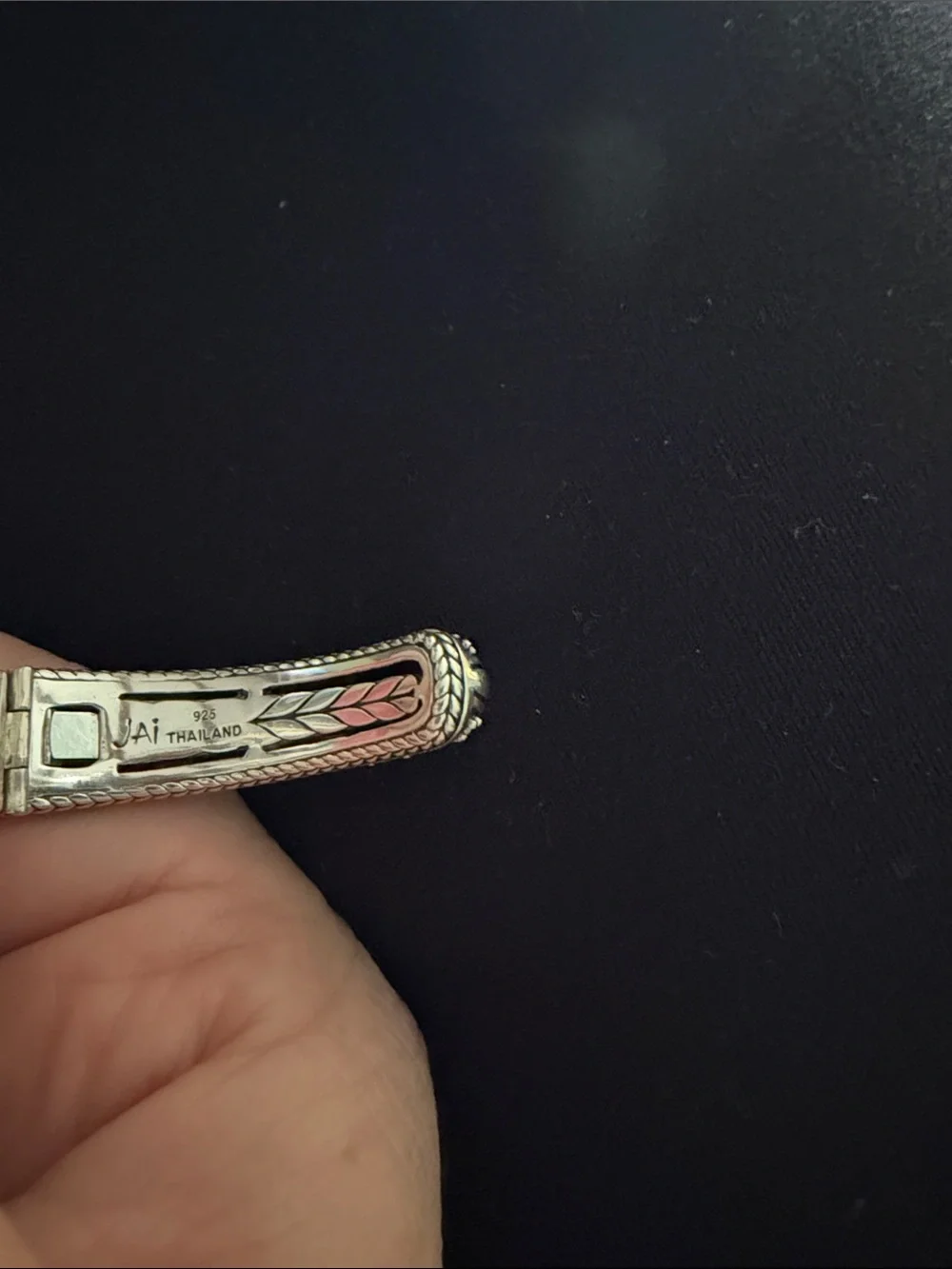 Jai Kalahari Textured Cuff Bracelet - silver size medium